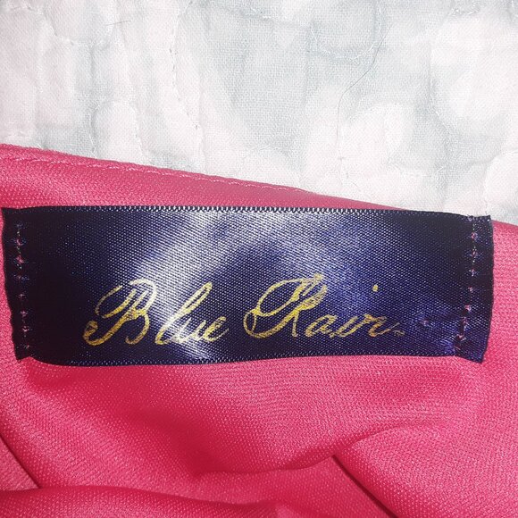 Ladies "Blue Rain" Coral Color Lined Shiffon Layered Dress. Lg. - Picture 4 of 5